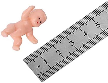 Miniatura 3 de 1.2 "King Cake Babies Mini bebés de plástico para Baby Shower Ice Cube Game Party Favor Decoraciones