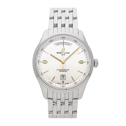 Breitling Premier Automatic Silver Dial Men's Watch A45340211G1A1