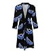Anglewings Halo Fashion Bath Robe Soft Bathrobe for Women Men Nightgown Loungewear