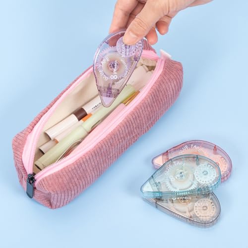 Huiruso 4個パック 両面テープローラー スクラップブック用品 クラフト用接着剤テープローラー スクラップブック用 両面粘着テープランナー 学校オフィスジャーナリング用品 (0.35インチ x 20フィート)