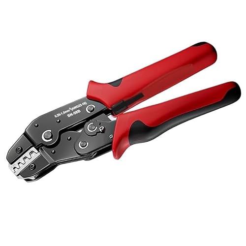Lpaybcfo Women's Sn-58B Ratcheting Crimping Pliers For 0.25-1.5Mm² (Awg24-16) Wire Terminals, 2.54Mm Pin Spacing, 1-Pack