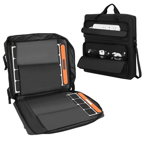 Solar Panel Carrying Case Compatible with Jackery SolarSaga 100W/100X/200W, Padded Case for 2...