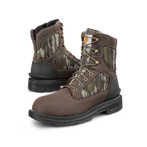 Image of Carhartt Men's Ironwood WP 8 inch Soft Toe Work Boot | 8-Inch, Reinforced Oil-Tanned Leather, Breathable Membrane, EH & Slip-Resistant Outsoles, Shock-Absorbing Midsole