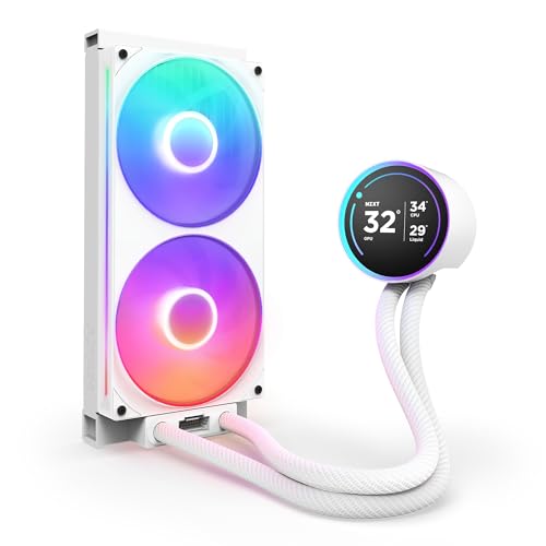 Image of NZXT Kraken Elite 280 RGB 2024 - AIO CPU Liquid Cooler - 280mm Radiator - F280 RGB Core Fan - Customizable 2.72 inch IPS LCD - NZXT Turbine Pump - AMD AM5, AM4 - Intel LGA 1851 /1700, 1200 /115X - White