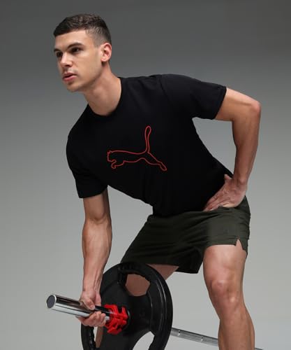 Image of Puma Men Polyester Solid Regular Fit T-Shirt