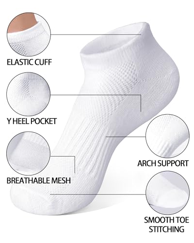 10 Pairs Kids Socks for Boys Girls Ankle Athletic Low Cut Socks Half Cushioned Crew Cotton No Show Running Sock4