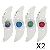 TAGVO 4pcs Bike Spoke Light(Red+Green+Blue+Multicolour) with Delicate Box,Waterproof Easy Install Wheel Spoke Lights LED Neon Tire Flash Lamp with 3 Flash Modes,for Both Adults Kids Bike #1