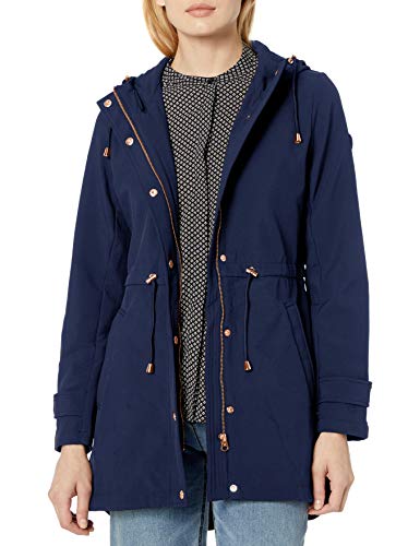 Jessica Simpson Women's Fashion Outerwear Jacket, Layer Detail Navy, L