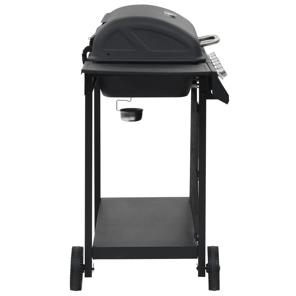 vidaXL Barbecue Griglia a Gas con 6 Fornelli Acciaio Nero