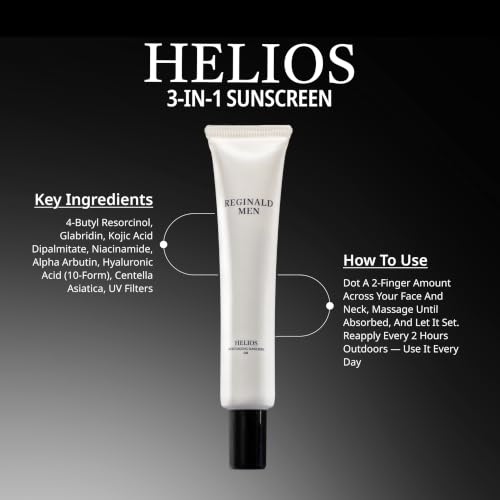 Reginald Men De Tan Kit Combo | Moisturising Sunscreen SPF 50 PA++++ (50g) + Face & Beard Serum 30ml | Simplified & Multipurpose Skincare - Skin and Beard Health, Protects, Repairs, Heals & Brightens - Image 3