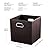 PRANDOM Leather Foldable Cube Storage Bins 13x13 inch [2-Pack] Fabric Storage Baskets Cubes Drawer with Cotton Handles Organizer for Shelves Nursery Closet Bedroom Clothes Brown