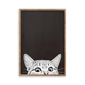 絵画 インテリア 額付( 銀 ) 油絵 F4-090718 かわいい子猫と女の子