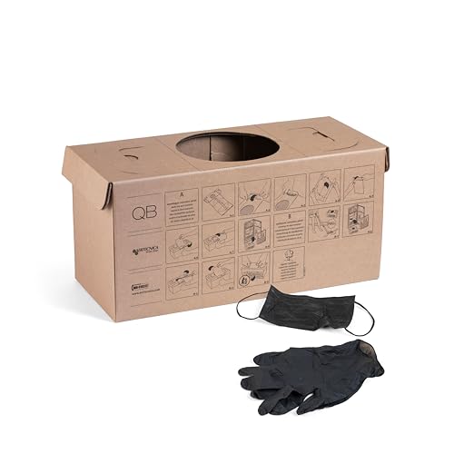 Codice prodotto CM814Q. Contenitore polvere serie CM814Q in cartone ecologico per centrale aspirante QB Q200. Confezione da 5 pezzi, Tubò Aertecnica.