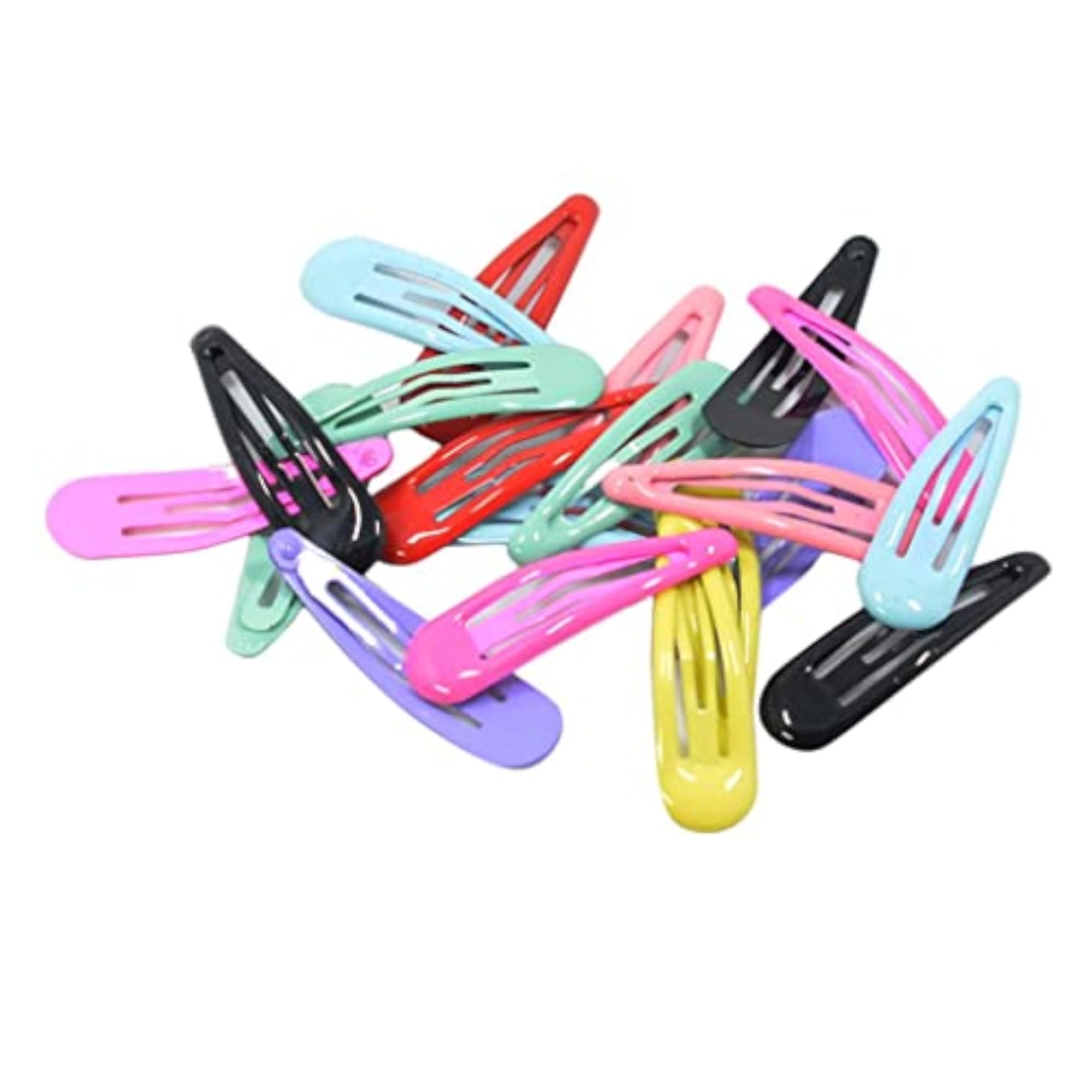 20 Pcs Solid Candy Color No Slip Metal Hair Clips