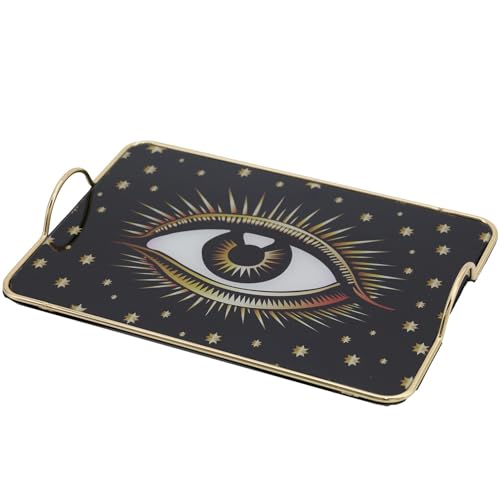 Plateau rectangulaire avec poignées pour service café et thé