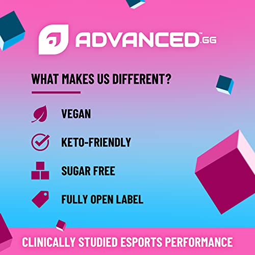 Advanced Energy Energy Boosting Formula With Electrolytes For Hydration - L-Theanine To Combat Jitters - Sugar Free & Keto Friendly - No Maltodextrin (40 Servings) (Cotton Candy) #TOP2