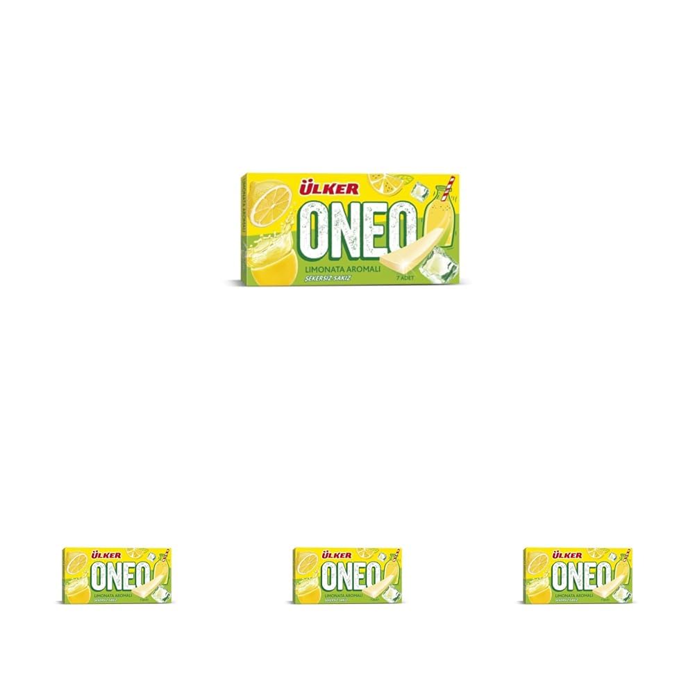 ÜLKER Oneo Slims Limonata Aromalı Sakız, 14 Gr (4 paketi)