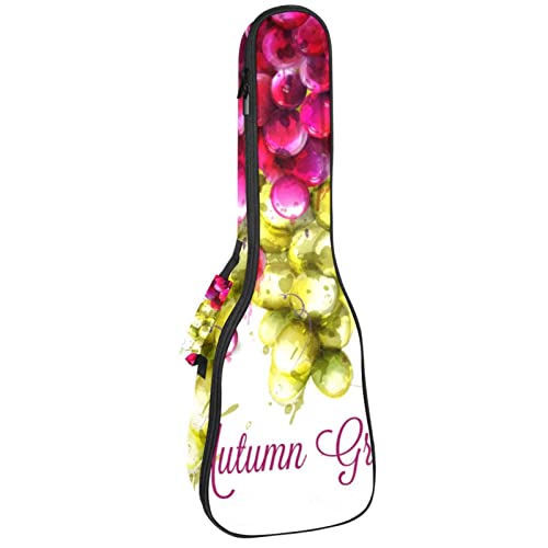 Sac ukulélé ténor et concert anti-choc avec rembourrage 10mm Raisin d'automne