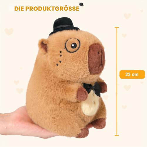 shownicer Plüschtier Capybara Kuscheltier Stofftier Kawaii Capybara Plüsch Kissen Spielzeug Geschenk für Erwachsene Kinder 3+ Jahre… – Ansicht 2