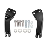 Supports De Repose-pieds Pour Harley-Davidson FX, FXST, FXR (1972-1999) - Lot De 2 - Acier Argenté Ou Noir
