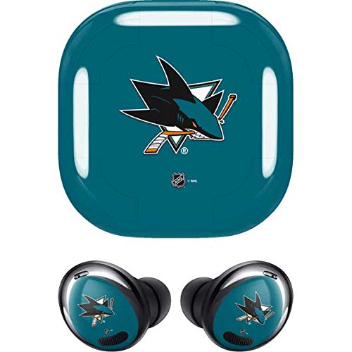 Skinit Decal Audio Skin Compatible with Samsung Galaxy Buds Pro - Officially Licensed NHL San Jose Sharks Solid Background Design