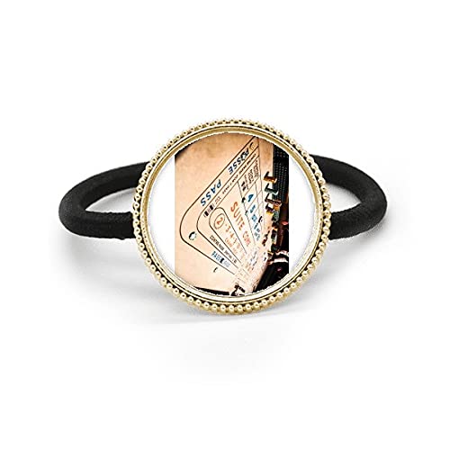 Goma pelo Art Deco coletero plata metal banda elástica tocado original mujer