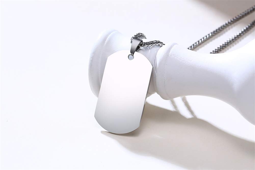 Vnox a mio Fratello Regalo ispiratore Che dicevo Che Vivo la mia Vita 1/4 di miglio alla Volta Collana con targhetta incisa Idea Regalo per cognato Regalo di Laurea di Compleanno da Fratello, 2 Pezzi
