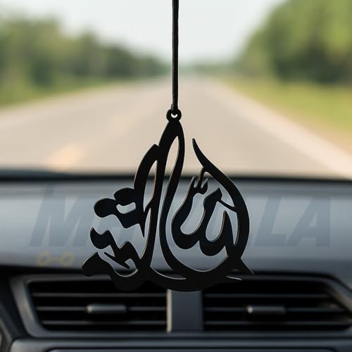 Image of Acrylic Islamic Car Hanging Accessory - Interior /Dashboard /Mirror /Decoration - Masha Allah