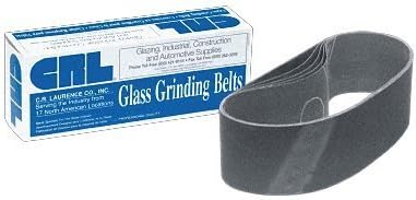 180X Grit Glass Grinding Belts - 3" x 21" for Portable Sanders - 10/Bx by CRL