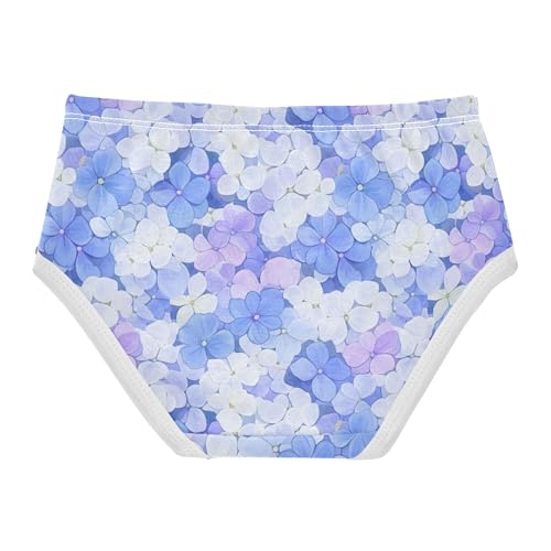 Colorful Petals Purple Blue White Girls Underwear Toddlers 2t Cotton Cute Panties Girl Flower Undies Kids Briefs2
