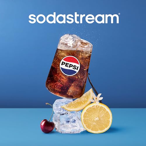 Image of SodaStream Zero Wild Cherry Pepsi & Cream, New Pour Bottle 440ml, (Pack of 4)