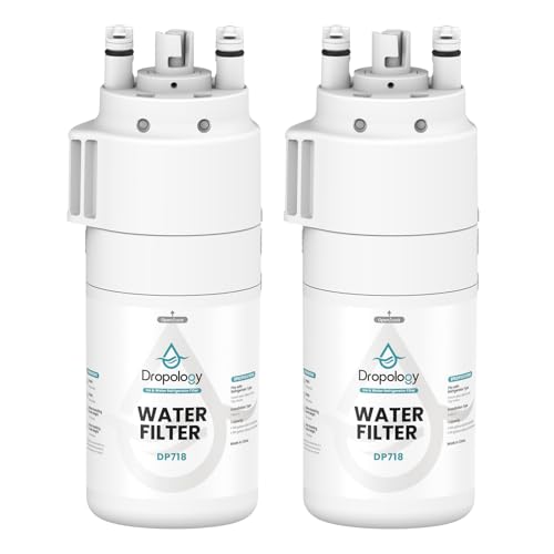 Image of Dropology EDRARXD1 Refrigerator Water Filter Replacement Compatible with EDRARXD1, Filter A, EDRARXD1B, W11569863, WHRARXD1, Water Filter (Pack of 2)