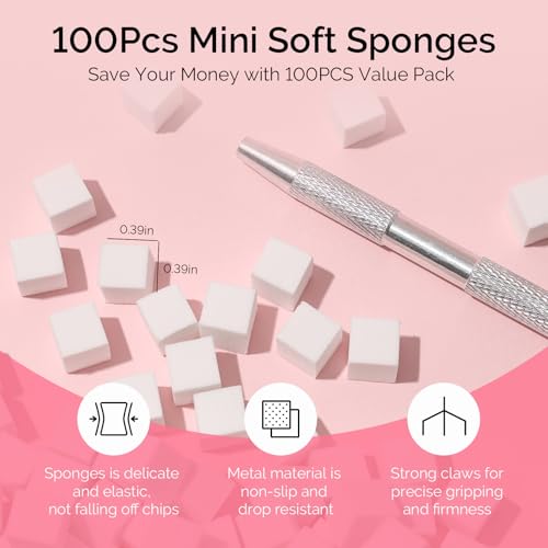 Image of MelodySusie Gradient Painting Gel, 6 Colors Autumn Winter Ombre Gel Polish with 100 Sponges&Metal Grabber Set for Aura Nails, French Manicure, No Wipe, Soak Off UV, DIY Nail Art Palette Caramel Brown
