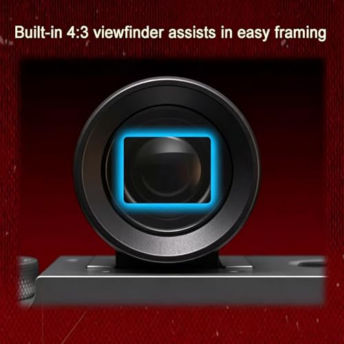 Visor óptico 28mm mini visor externo con líneas de encuadre 4:3 para cámaras 2
