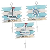 Photo Gallery congarteno 3 pezzi ganci appendini da parete stile decorazioni nautiche colorate per cappotti chiavi e accessori design artistico e funzionale per soggiorno camera Photo Gallery congarteno 3 pezzi ganci appendini da parete stile decorazioni nautiche colorate per cappotti chiavi e accessori design artistico e funzionale per soggiorno camera