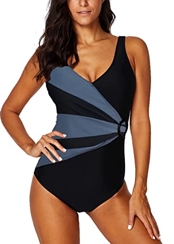 Stilvoller XXL Leopardenmuster Badeanzug - Bauchweg Effekt für Strandmode