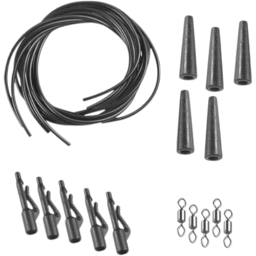 PRO FILSTAR Carpfenangeln Safety Bolt Rig 6 STK - Karpfen Rig - Аnti Тangle Sleeve & Angelwirbel - Angelzubehör - Carp Fishing - Carp Fishing - Grundangeln Montage - Karpfenmontagen Listo