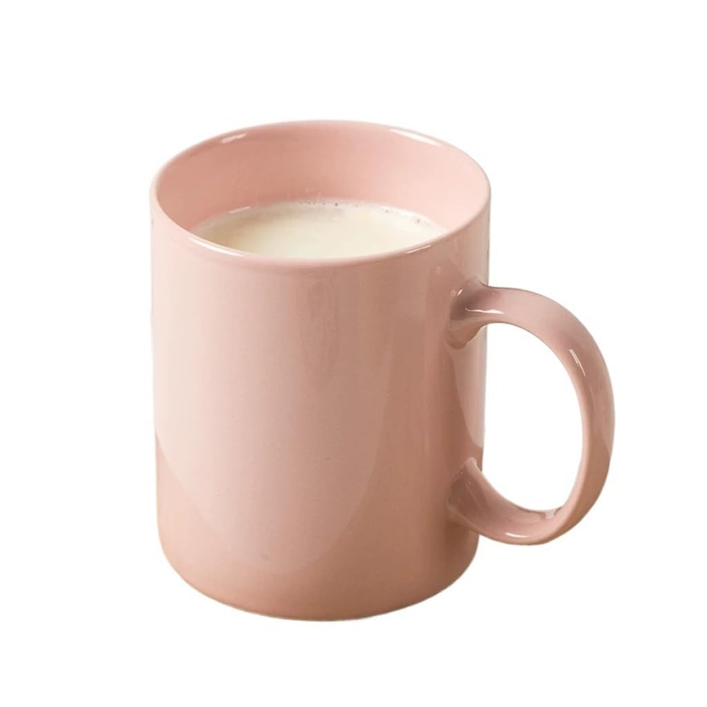 Nff Coffee Mug, Ceramic Large Breakfast Mug With Handle For Coffee, Milk, Tea, 350ml(Pink)