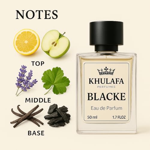 Image of Blacke Inspired Perfume for Men | Eau de Parfum with Mango, Tonka Bean & Sandalwood | Bold, Modern & Long-Lasting Fragrance | Ideal for Daily, Office & Date Night | Gift for Him | 50ML