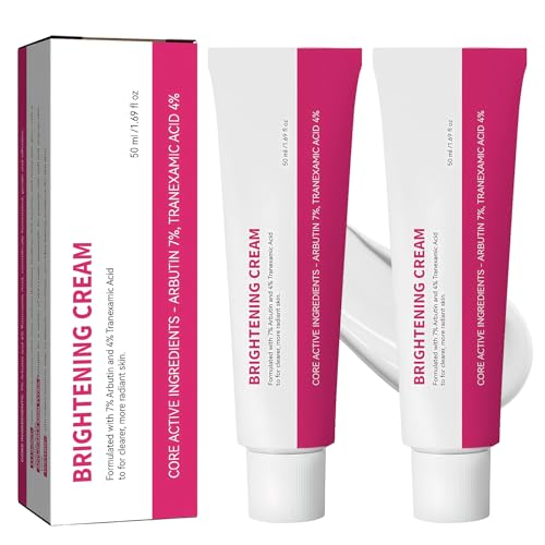 2 Piezas Crema Despigmentante Facial 50ml Hidratante, Crema Quita Manchas Cara Blanqueamiento Mejora el Tono Desigual Piel Suave y Eficaz Iluminar Tez para Hombres Mujeres