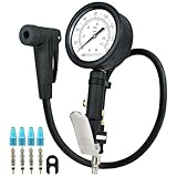 CycloSpirit Universal 3' Dial Inflator for Bicycles and Cars, Air Compressor Attachment