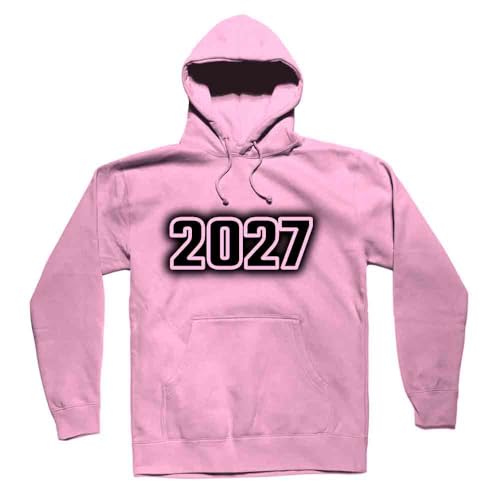 Hoodie unisex 2027 en rose pâle avec finitions premium durables