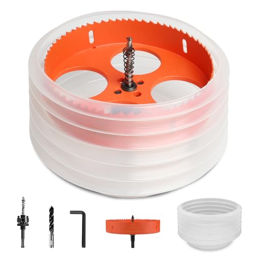 Storystore 6 1/4 inch Hole Saw for Recessed Lights with Dust Bowl Catcher
