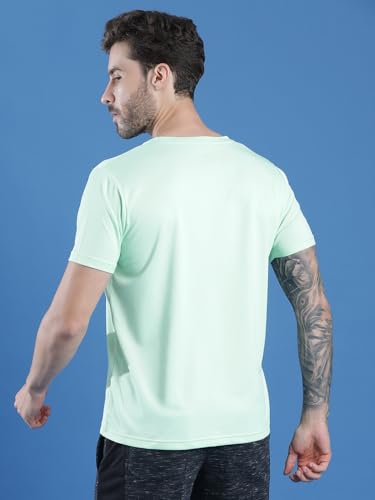 Image of EPPE Men's Round Collar T-Shirt | Regular & Dry Fit Summer Stylish Casual Tee | Polyester Half Sleeve T-Shirts for Men.