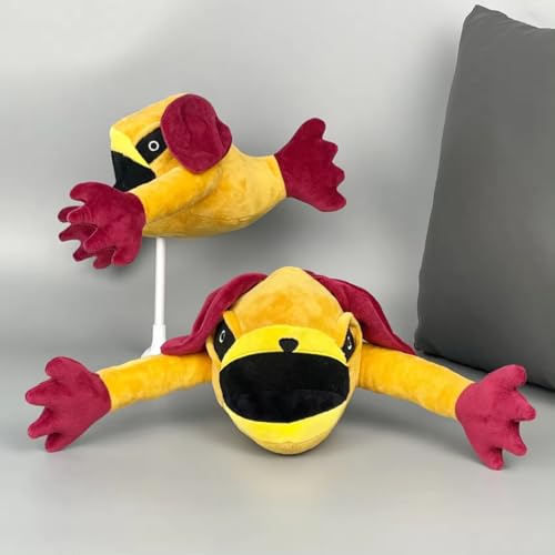 Image of Cute Yellow Big Smile Fish Plush Toy