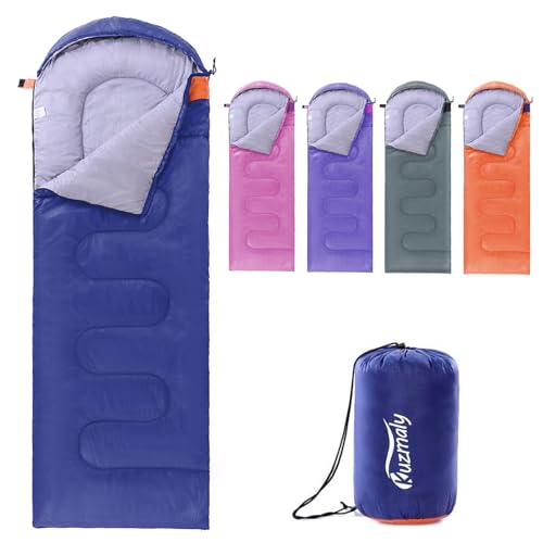 Camping Sleeping Bag 3 Seasons Lightweight &Waterproof with Compression Sack Camping Sleeping Bag Indoor & Outdoor for Adults & Kids