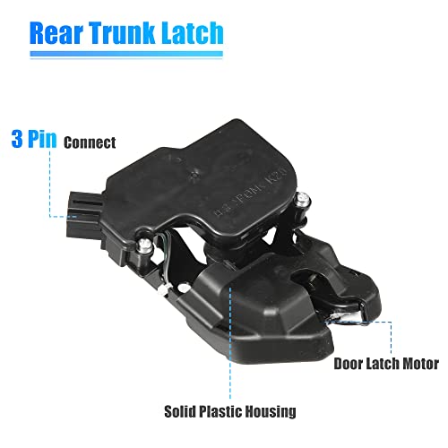 Image of X AUTOHAUX Car Rear Tailgate Latch Actuator Rear Trunk Door Lock Latch 74851-SDC-Y01 for Honda Accord 2003-2007