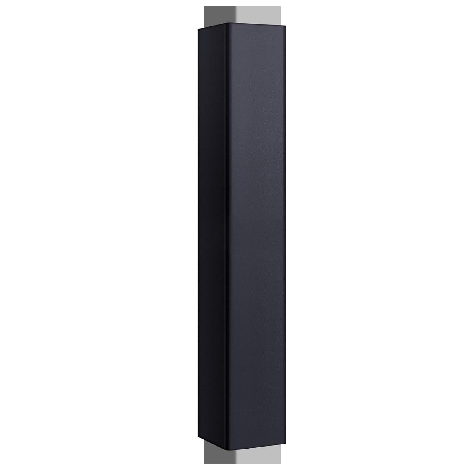 IEOWY Square Pole Padding for Basketball 10x10 15x15 24x24 30x30 Cm, Safety Post Protective Cover Self-adhesive, Garage Column Padding, for Court Basement(Black,H-120cm/Inner dia-15x15cm)