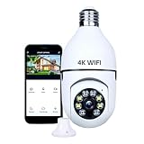 Câmera Lâmpada de Segurança, WiFi, IP 360°, Full HD, 1080p, Visão Noturna, Infravermelho, Detecção de Movimento, Áudio Bidirecional, Prova D’Água, Giratória, Bivolt