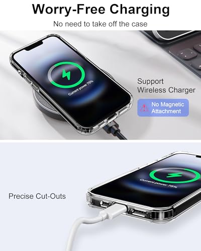 Image of HOOMIL Case for iPhone 16e and iPhone 17e, Anti-Yellowing, Clear